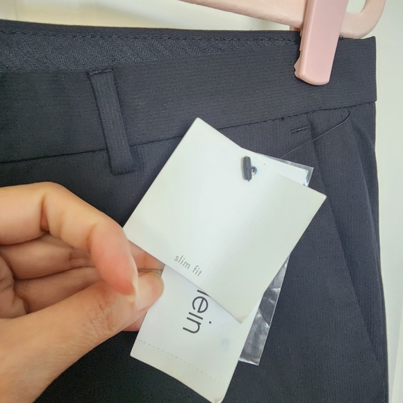 Calvin Klein Black Dress Pants Formal Straight Leg - Picture 5 of 7